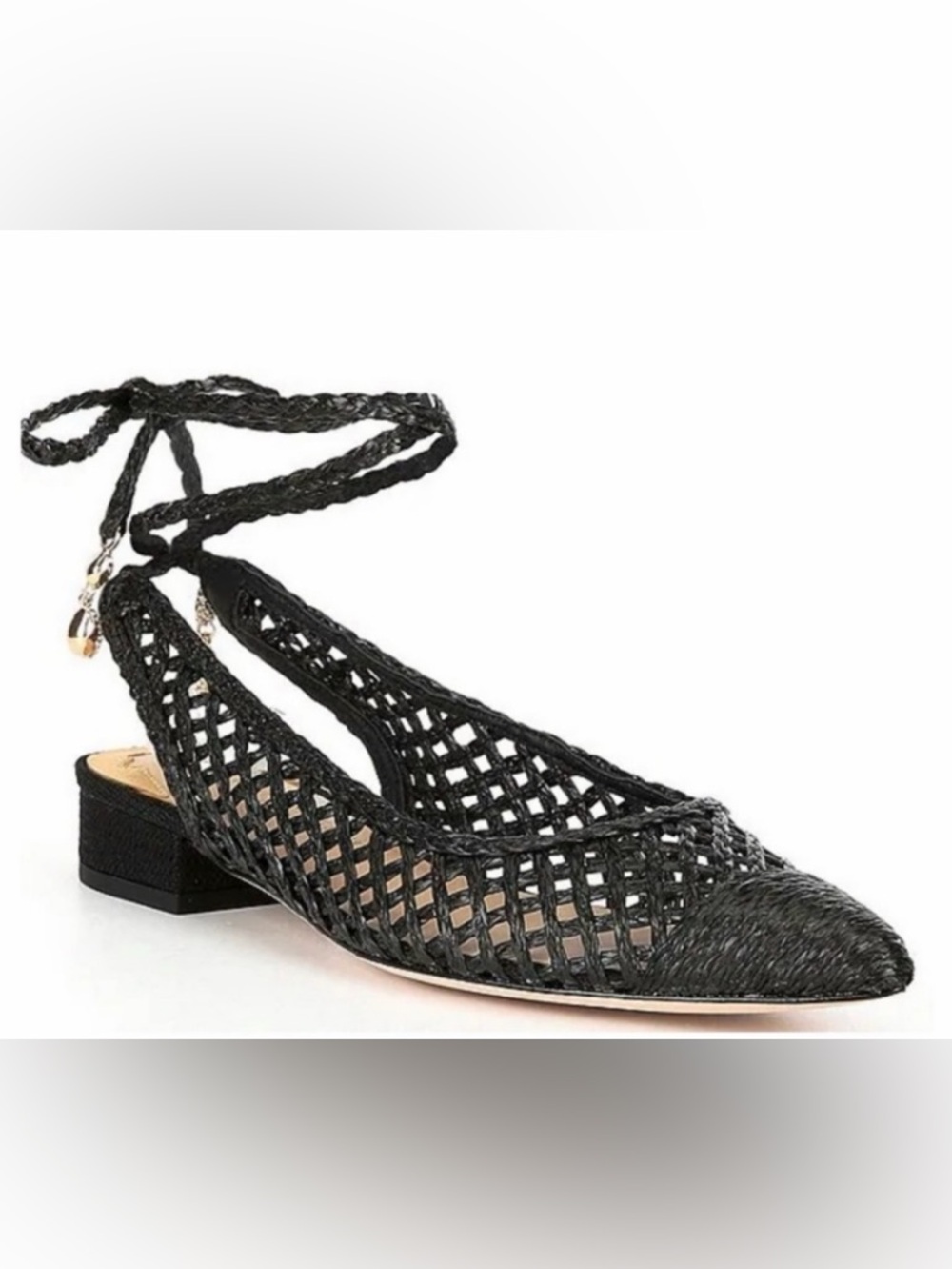 Antonio Melani x Jennifer Sumko, the Newport Woven Lace-Up Dress Flats